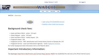 Washington State Patrol: WATCH Overview