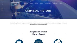 Criminal History - WSP - Washington State Patrol