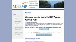 Minnesota Prescription Monitoring Program