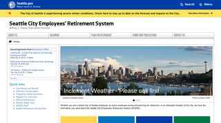 Seattle City Employees' Retirement System - Retirement | seattle.gov