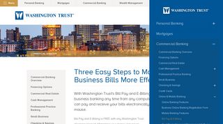 Pay Bills Online with Bill Pay & E-Billing - Washington Trust