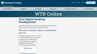 Online & Mobile - Washington Trust Bank