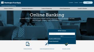 Online and Mobile Banking | WTB Online | Washington Trust Bank