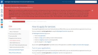 How to apply for services | DSHS