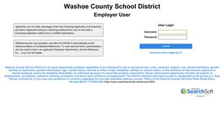 Employer User Login - Washoe County School District