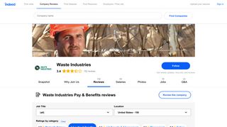 Working at Waste Industries: Employee Reviews about Pay & Benefits ...