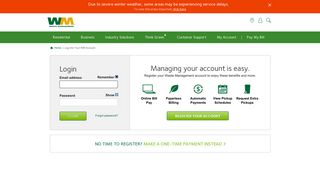 Log into Your WM Account | Waste Management
