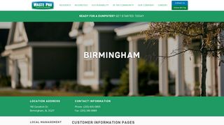 Birmingham – Waste Pro USA