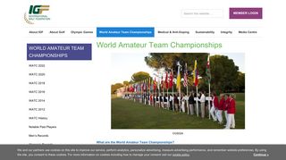 World Amateur Team Championships - IGF Golf