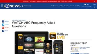 WATCH ABC Frequently Asked Questions | abc7news.com