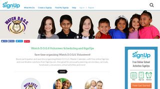 Organize Your School Watch D.O.G.S. program with SignUp.com ...
