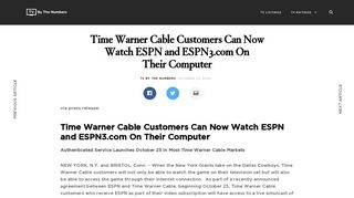 Time Warner Cable Customers Can Now Watch ESPN and ESPN3 ...