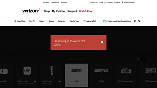 Verizon TV & Movies | Live TV | ESPN - Watch Fios
