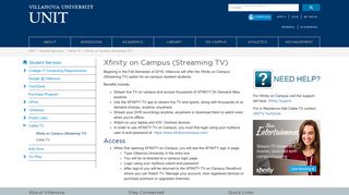 Xfinity on Campus | Villanova University