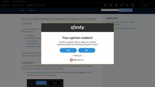 Access Watchable and Browse Shows and Videos Online - Xfinity