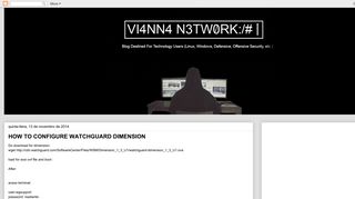 vi4nn4network: HOW TO CONFIGURE WATCHGUARD DIMENSION