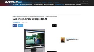 WatchGuard Video Evidence Library Express (ELX) - Officer