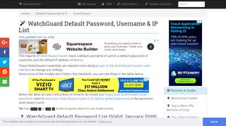 WatchGuard Default Password, Login & IP List (updated January 2019 ...