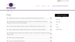 FAQs - Watchman Anywhere Pro