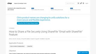 How to Share a File Securely Using ShareFile 