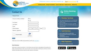 Water and Power Community Credit Union: Contact Us