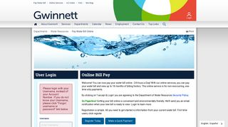 Pay Water Bill Online | Gwinnett County