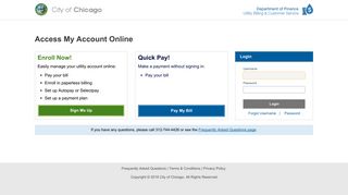 City of Chicago Utility Payments