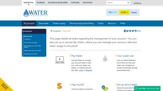 My Account | Pay My Bill & Manage Account - Water Corporation of WA