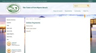 Online Payments | Town of Fort Myers Beach, FL - Official Website