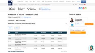Waterbank At Dakota Condo - Last Transacted Sale Prices and ...