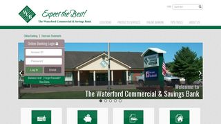 Welcome to The Waterford Commercial & Savings Bank