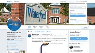 Waterford Bank, N.A. (@waterfordbankna) | Twitter