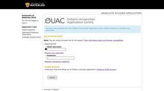 online application - Ouac