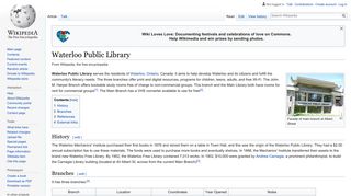 Waterloo Public Library - Wikipedia