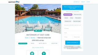 Watermark at East Cobb - Apartments for rent