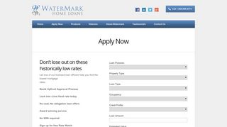 Apply Now - Watermark Home Loans