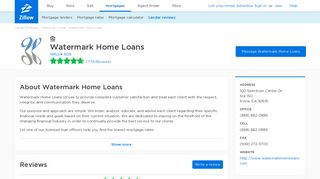 Watermark Home Loans Ratings and Reviews | Zillow