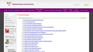 interactive tools - Watertown Internists