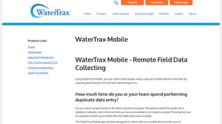 WaterTrax Mobile App for Remote Data Entry