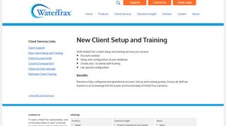 New Client Setup and Training — WaterTrax