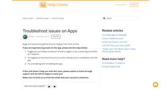 Troubleshoot issues on Apps – Help Center - Wattpad Support