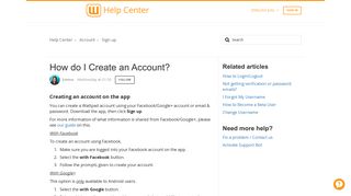 How do I Create an Account? – Help Center - Wattpad Support