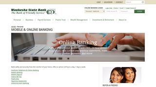 Mobile and Online Banking | Personal Banking | Waukesha State Bank