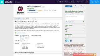 Wauna Credit Union Reviews - WalletHub