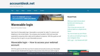 Wavecable login - webmail.wavecable.com - Email login