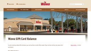 Wawa Gift Card Balance