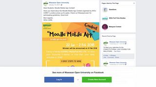 Dear Students: Moodle Mobile App... - Wawasan Open University ...