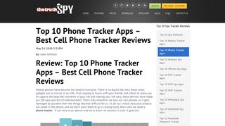 Top 10 Phone Tracker Apps - Best Cell Phone Tracker Reviews