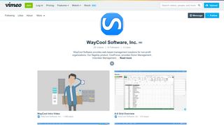 WayCool Software, Inc. on Vimeo