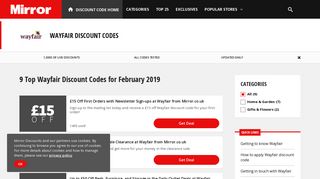 £15 Off | Wayfair Discount Codes - January 2019 | Mirror.co.uk